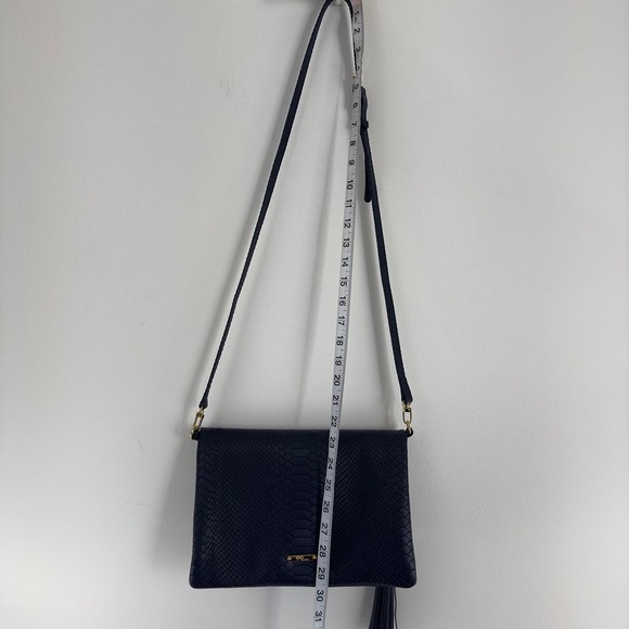 Gigi New York blue‎ leather Uber clutch - Picture 11 of 11